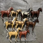 Vintage Marx Johnny West Action Figure Best Of The West Horse Lot of 9 See Photo