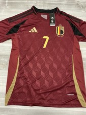 2024 Adidas Belgium Home Jersey Size M Original De Bruyne 7 IQ0769