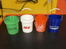 🪣Menards, Home Depot, Ace, Lowes, Mini Bucket, Minature  4 Pack No Lid