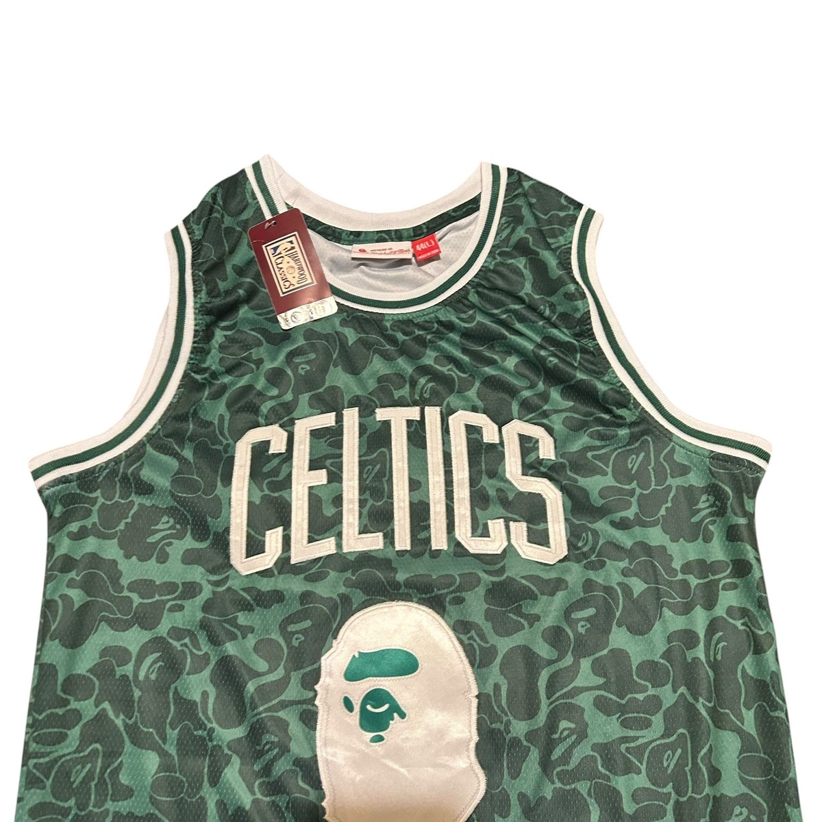 Bape x Mitchell & Ness Boston Celtics NBA Hardwood Classics 44 L