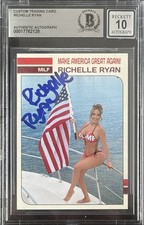 Richelle Ryan Signed Trading Card Beckett Encapsulated Autograph Grade 10 MAGA