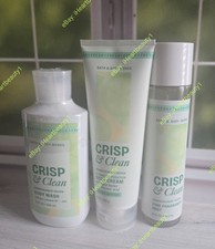 bath and body works crisp clean shower gel body cream fine fragrance mist