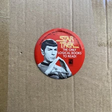 Star Trek Leonard Nimoy Spok Only Logical Books To Read Metal Tab Button