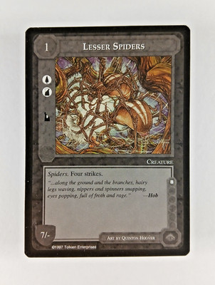 Lesser Spiders - Middle Earth CCG card (1997 ICE) MECCG Lidless Eye Hazard LotR