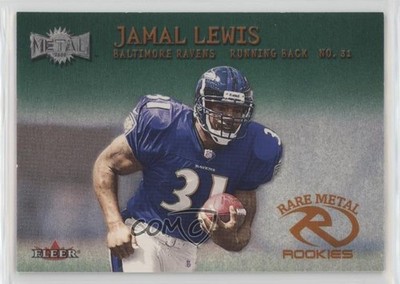 2000 Fleer Metal Rare Metal Rookies Emerald Jamal Lewis #268 Rookie RC 0q3