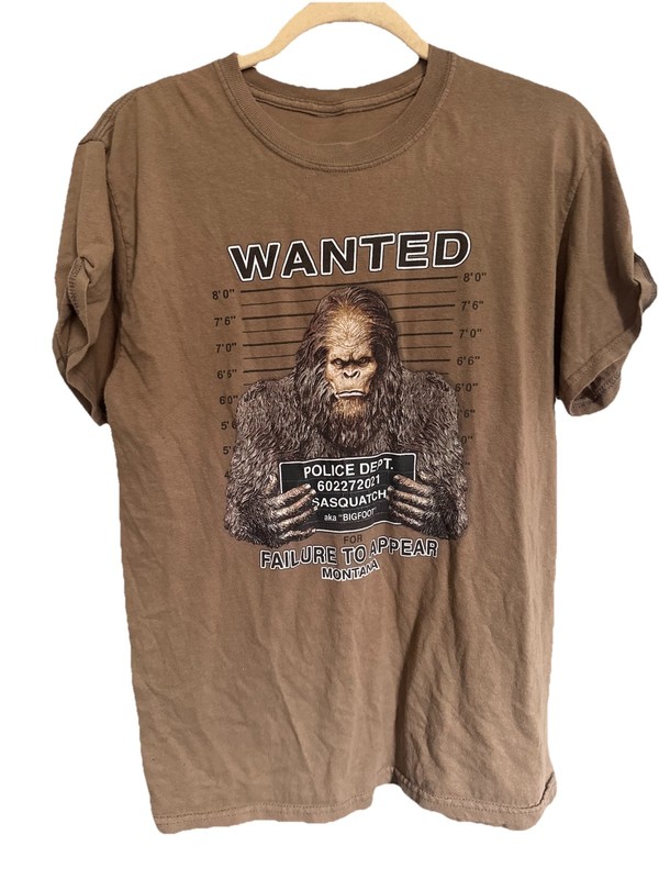 T-shirt Unisex Brown One Size 