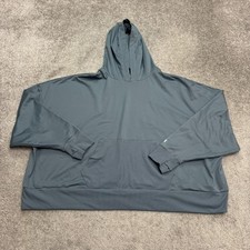 Under Armour Oversized Hoodie Pullover Sweatshirt Women 2X Plus Blue Performance