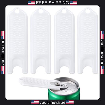 Enhon 4 Pcs Soda Can Tab Opener, Compact Beer Can Opener, Canned Drink Tab