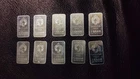 Scottsdale Mint 10 x 1g 999 Fine Silver Bars, 10g Total, Bar Shape