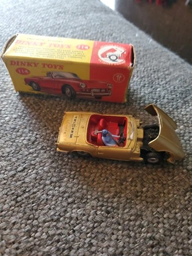 Vintage Dinky Toys #114 Triumph Spitfire With The Original Box