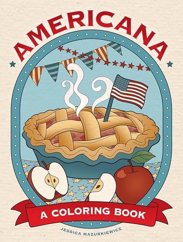 Americana: A Coloring Book by Jessica Mazurkiewicz (Paperback Book) - Image 3