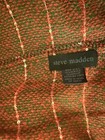 Steve Madden Women’s Red/Green Plaid Metallic Knit Infinity Scarf Acrylic/Nylon — photo 1