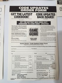 Game Genie For NES Nintendo Complete W/ Manual, Inserts, & Instruction Booklet