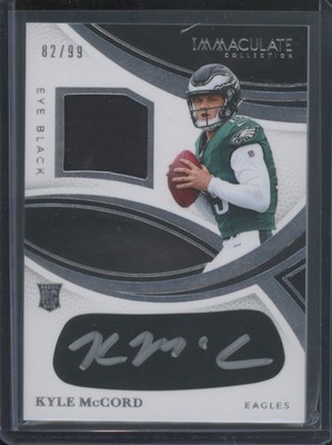 2025 Panini Immaculate Football Kyle McCord #REBH-KMD RC Eye Black Auto /99