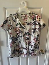 Scrubstar Women's Floral Size Medium Scrub Top