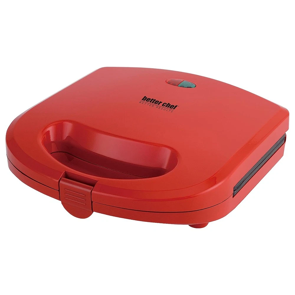 Better Chef Im-297R Electric Nonstick Waffle Maker In Red