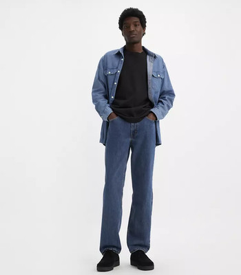 LEVI'S 505  Regular Men's Jeans, Dark Stonewash - Dark Wash