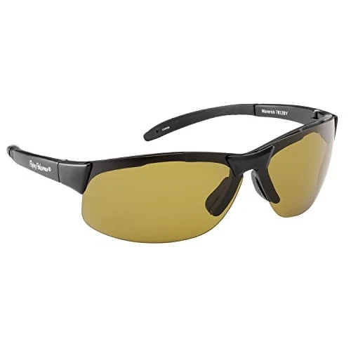 Gafas de sol polarizadas Maverick con montura negra mate/lentes amarillo-ámbar Foto 4 de 4