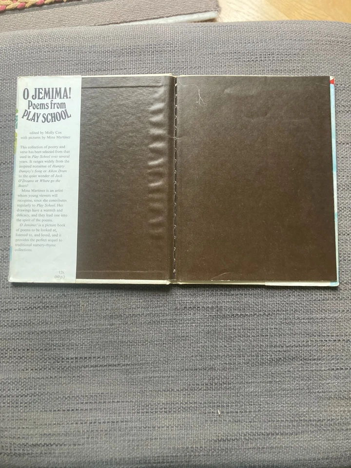O JEMIMA! POEMS FROM PLAY SCHOOL 1970 BBC TV 1st Ed. HB with DJ Nostalgia VGC - Image 2 of 4