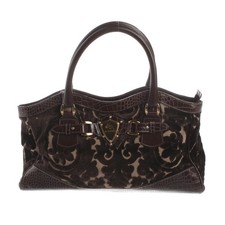 Etro Handtasche Braun Weiß Gut