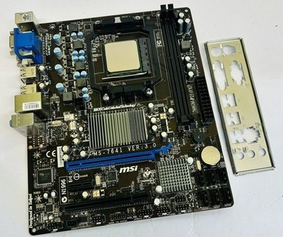 MSI MS-7641 / 760GM-P23 (FX) Sockel AM3+ AMD Hauptplatine, AMD FX 4300 CPU & I/O