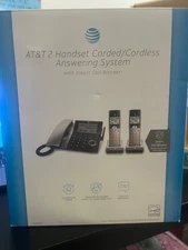 AT&T CL84207 2-Handset Corded/Cordless Phone Answering System