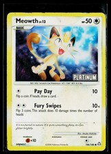Legends Awakened Meowth Reverse Holo Stamped Platinum Card 106/146 DMG on eBay
