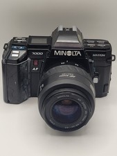 Minolta Maxxum 7000 35mm SLR Film Camera AF  28-85mm Macro Zoom Lens Japan