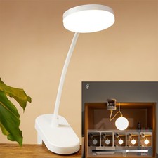 LED Reading Book Light w/ Clip Flexible USB Rechargeable Bed Travel Desk Laptop