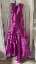 Jovani Purple/Magenta Strapless Mermaid Prom Dress Evening Gown Sz 8