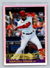 2018 Donruss Season Stat Line Marcell Ozuna 027/312 St. Louis Cardinals #246