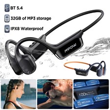 Waterproof Bone Conduction Headphones Bluetooth Earphones for Swimming Earbuds