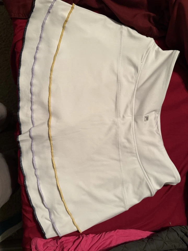 Fila Blanco Mujer Tenis Skort Talla Mediana Nuevo Foto 4 de 4