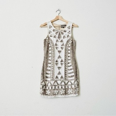 Needle & Thread US 4 Sunstone mini beaded and sequin embellished dress