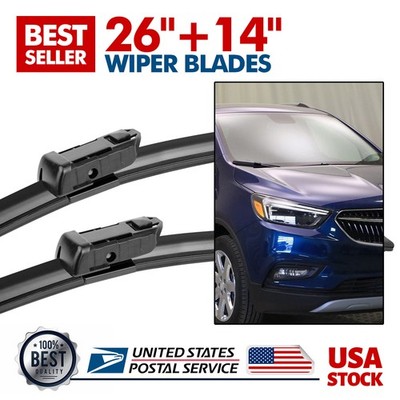 Top Lock Windshield Wiper Blades 26''+14'' Replacement For Buick Encore 2013-2021