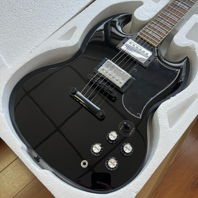 #ad Black SG Style Electric Guitar Black Parts Rosewood Fingerboard US Warehouse $229.08