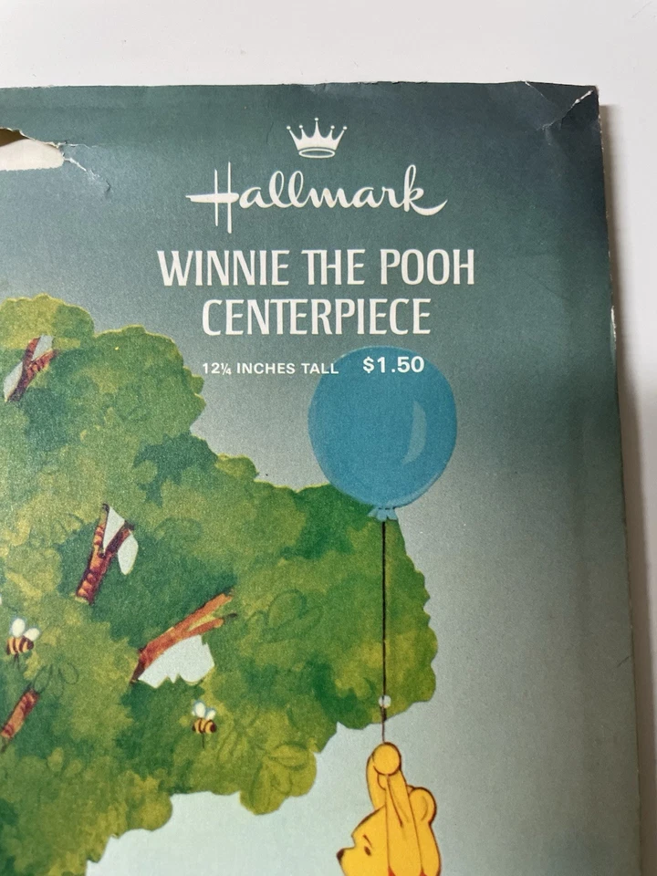 Vtg Hallmark Disney Winnie The Pooh Cardboard Centerpiece Decorations New Unused - Image 2 of 4