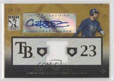 2010 Topps Tribute Relic Auto Gold 24/25 Carlos Pena #TAR-CP Auto 0m1h
