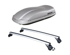 DACHTRÄGER LP56+ DACHBOX FARAD 400 LT FÜR OPEL ASTRA LIMOUSINE 5 TÜRER 2009-2015