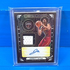 JARRETT ALLEN 2020 Obsidian Matrix SSP Autograph /10 Game Used Jersey Cavs RARE