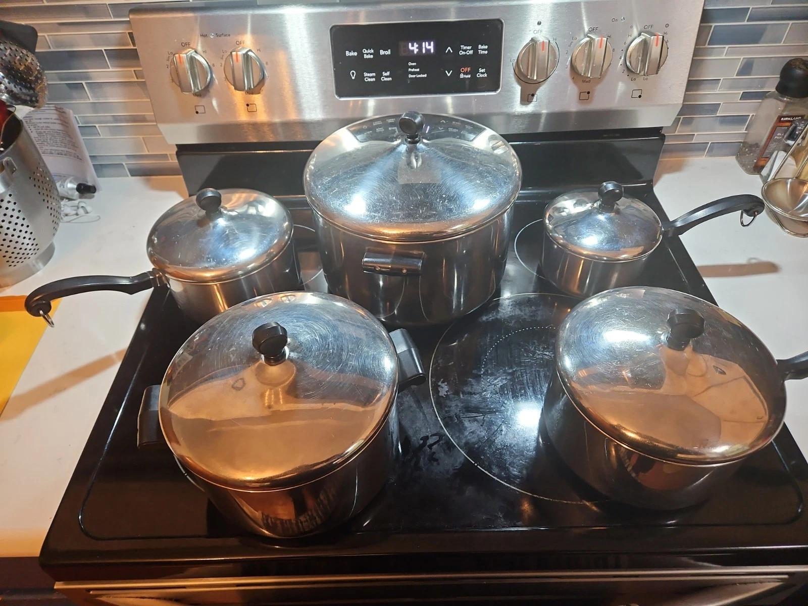 Farberware Aluminum Clad Stainless Pots and Pans 10 Piece Set USA 1 2 3 4 8 Qt
Opens in a new window