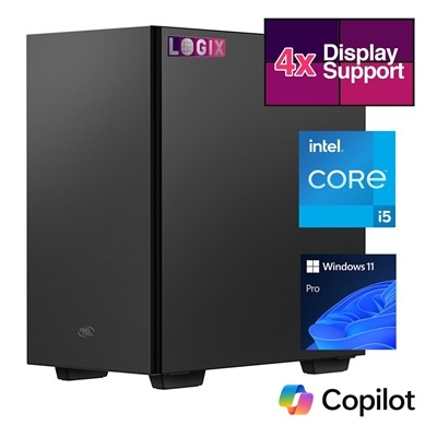 Logix Micro Tower - Entwickelt für CCTV-Einsatz - Intel I5 Prozessor 16 GB Kingston Mem
