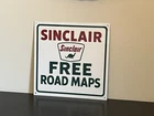 Sinclair Free Road Maps  Vintage Style Metal Sign