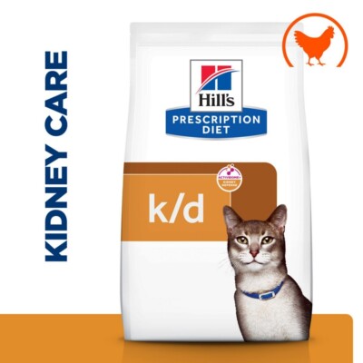 Hills Prescription Diet KD Kidney Care Dry Cat Food (Chicken)