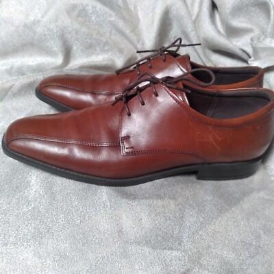 Ecco Dress Oxford Brown Leather Square Toe comfort shoes  display picture 2