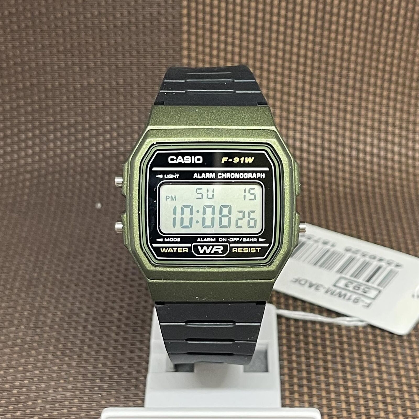 F91WM-3A, Green and Black Digital Watch