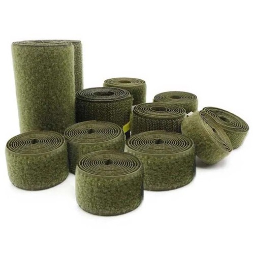 2-10cm Width Olive no Adhesive Hook Loop Fastener Tape For Sewing Magic Tape - Imagen 6 de 24