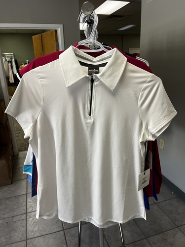 Neu mit Etikett Belyn Key DAMEN-POLO MIT FLÜGELÄRMELN, GRÖSSE: M, FARBE: KREIDEFARBEN (C417)