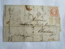  lettre pour belgique napoleon 16 losange cad beaune