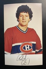 1981 Official Montreal Canadiens Vintage Hockey Postcard Photo - Robert Picard